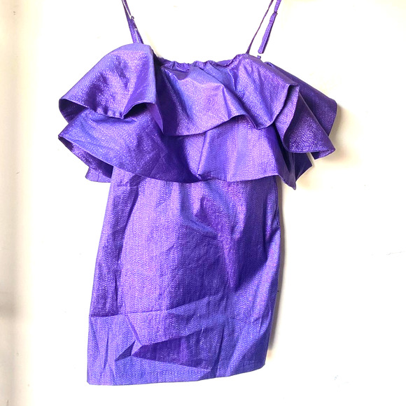 zara purple ruffle dress Zara | Dresses | Zara Purple Ruffle Mini Dress Spaghetti Straps